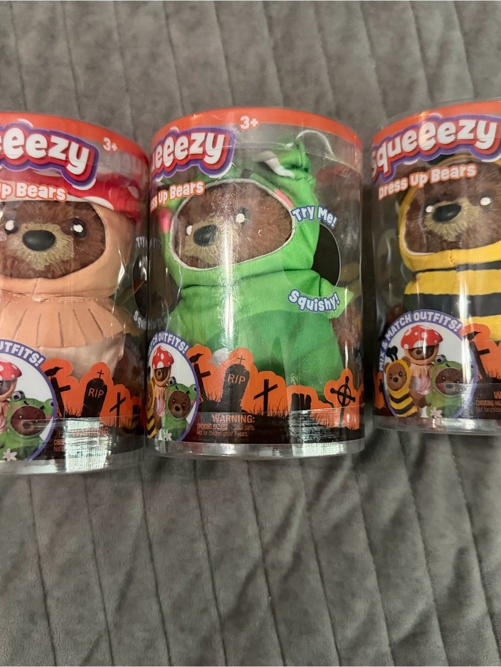 Squeezy bears 3 piece set
